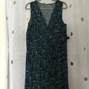 V-Neck Wrap Tank Dress